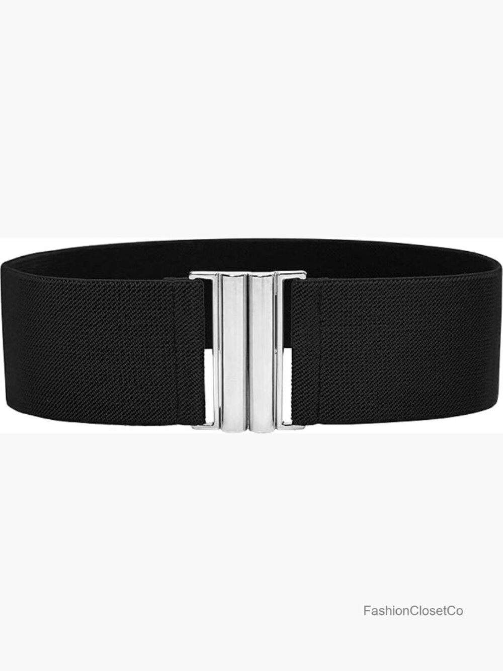 Wide Elastic Waist Cinch Stretch Waistband Retro Clasp Buckle Belt - Picture 1 of 7